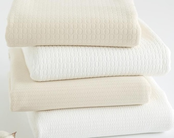 Reversible Quilted Cotton Fabric by the Yard, 59" Korean Padded Double Sided Fabric for Baby Blanket, Play Mat laceking2013