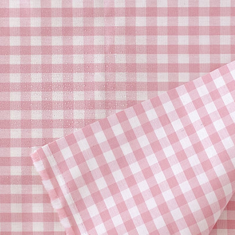 Premium Quality Laminated Cotton Fabric by the Yard Check Etsy