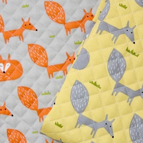 Quilted Oxford Fabric BH Ireland Fox By The Yard 44" laceking2013