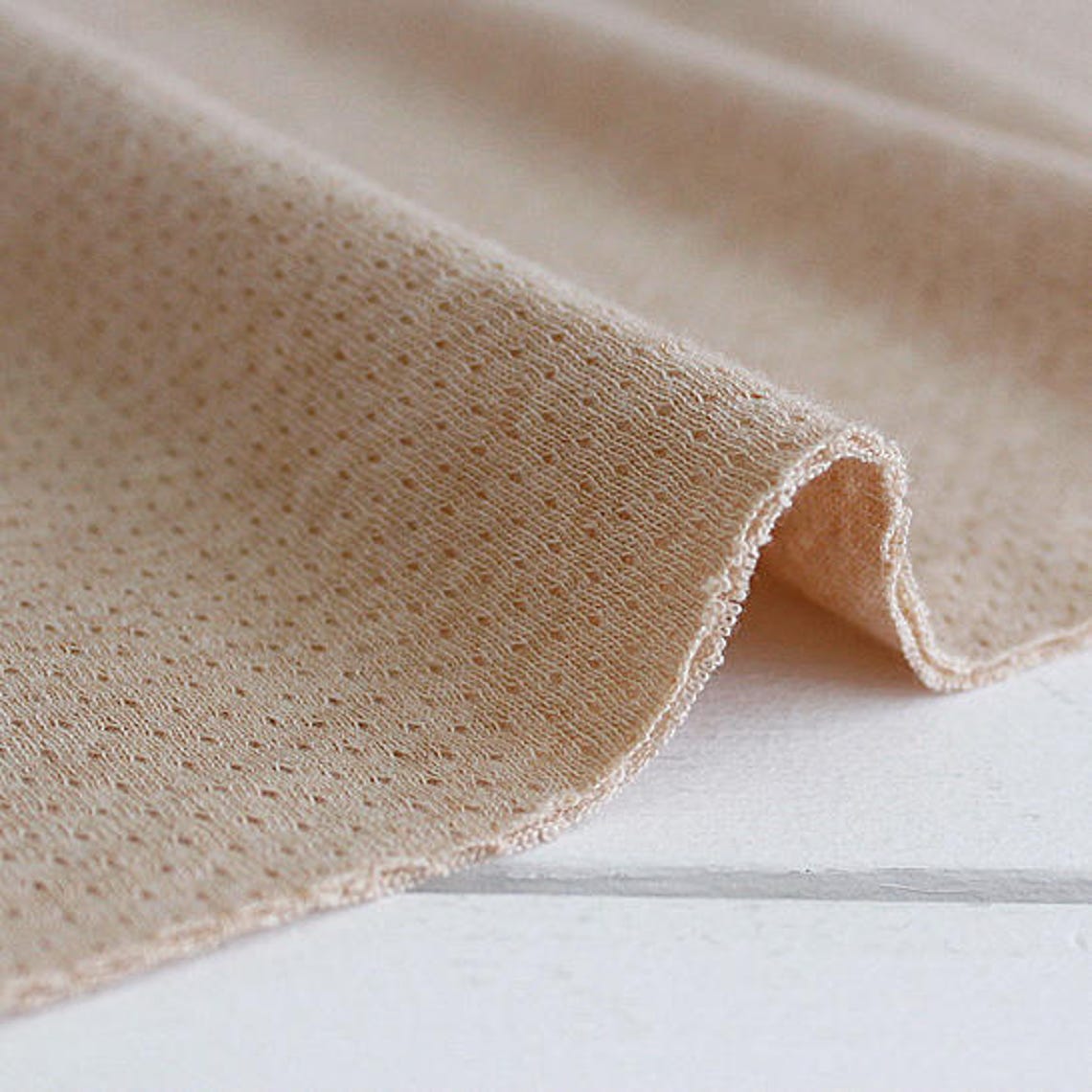 Solid Organic Cotton Knit Double Fabric by the Yard 59 Etsy