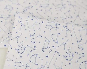 Stof met sterrenprint van katoen per meter, 112 cm breed, hemelse quiltstof voor het naaien van babykamerdecoratie laceking2013