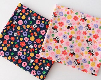 Disney Cotton Fabric Schreiner Calender Character Fabric by the Yard 44&quot; Wide SG Romantic Minnie Laceking