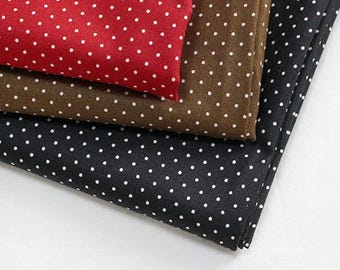 Tiny Polka Dot Cotton Fabric by the Yard, 44 Inches Wide