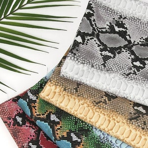 Premium Quality Cotton Fabric Snake Skin Pattern Fabric by the Yard 44" Wide KW Snake Skin made in Korea