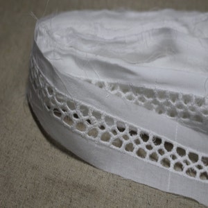 Premium Quality 14Yds Broderie Anglaise eyelet lace trim 1.4"(3.6cm) white sh20 laceking2013 made in Korea