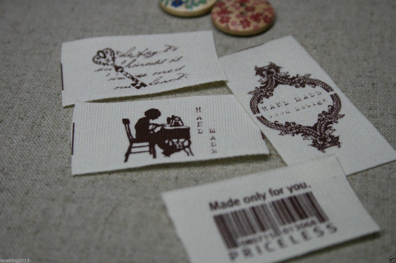 Korean Zakka Cotton 100/% Fabric Label Handmade Sewing 1y 2.5cm YH05 laceking2013