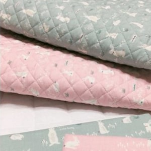 Premium Quality Quilted Cotton Fabric BH Lovely BanyBany By The Yard 44&quot; laceking2013 made in Korea
