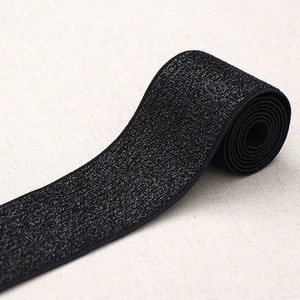 50mm Wide Flat Elastic Band 90cm Trim Heavy Metal Belt Binding Band Gummiband
