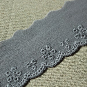 Premium Quality 14Yds Broderie Anglaise cotton lace trim 1.4"(3.5 cm) YH1441 laceking2013 made in Korea