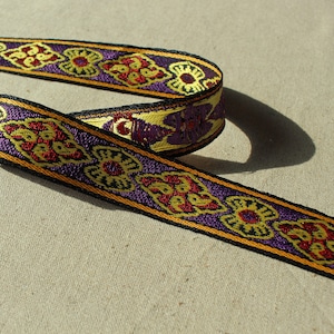 Premium Quality 1Yds Embroidery Ethnic Lace Ribbon Trim Jacquard Fabric Sewing Tape 2.2cm J6 laceking 2013 made in Korea