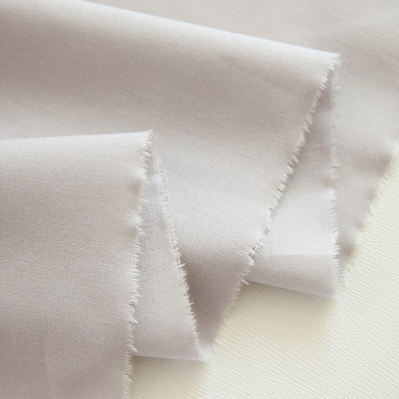 Organic Cotton Fabric by the Yard Solid Fabric 45 Wide SG Pure Organic made in Korea Laceking image 7