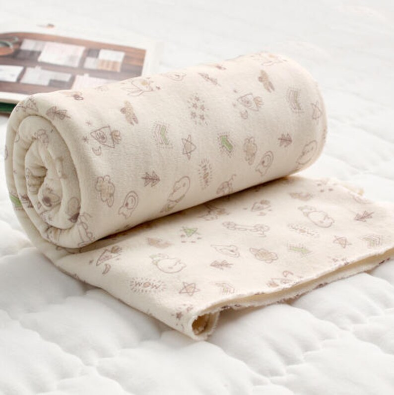 Velour Cotton Knit Single Fabric by the Yard 59 Wide MR Let/'s Go Baby