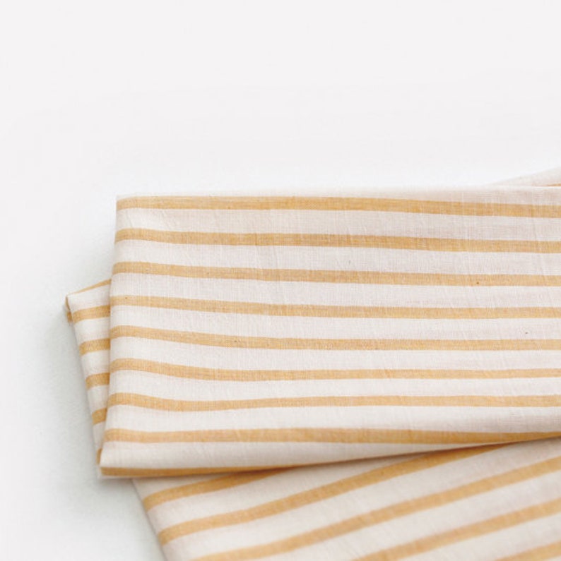 Premium Quality Stripe Muslin Gauze Cotton Fabric by the Yard Etsy