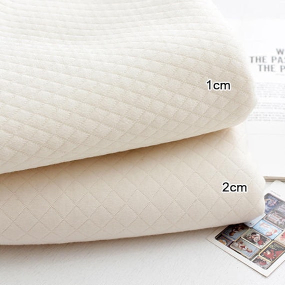 Dot Organic Quilted Cotton Knit Double Fabric by the Yard 70/" Wide MR Ribbon Dot