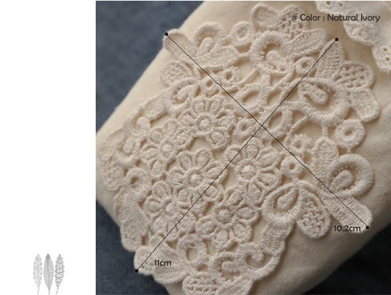 ENGLISH BRODERIE between two 1.7 cm