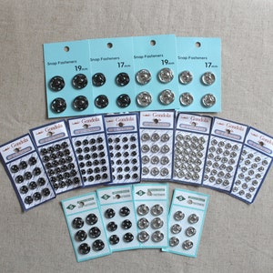 Tiny Metal Snaps for Doll Clothes, Small Bracelets, Key Fobs