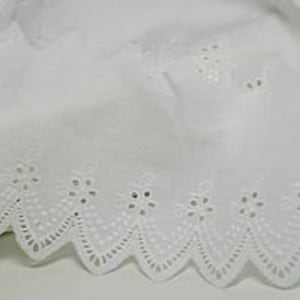 Premium Quality 14y Embroidery Broderie Anglaise Eyelet Lace Trim yh440 wide 9cm(3.5") laceking2013 made in Korea