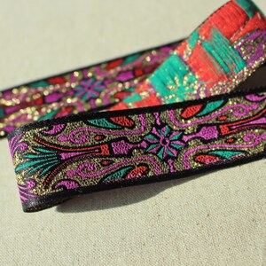 Premium Quality 1Yds Embroidery Ethnic Lace Ribbon Trim Jacquard Fabric Sewing Tape 2.8cm J1 laceking2013 made in Korea