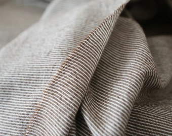 Premium Quality Cotton Fabric Washed Fabric Stripe by the yards 44" Cozy Yarn Dyed Stripe made in Korea