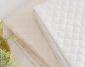 Premium Quality Quilted Cotton Fabric BH Unbleached Cotton Solid By The Yard 44" laceking2013 made in Korea