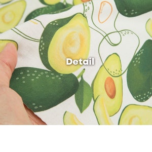 Premium Quality OEKO Tex Certified Cotton Fabric by the Yard 44&quot; Wide SY Sunny Vocado made in Korea