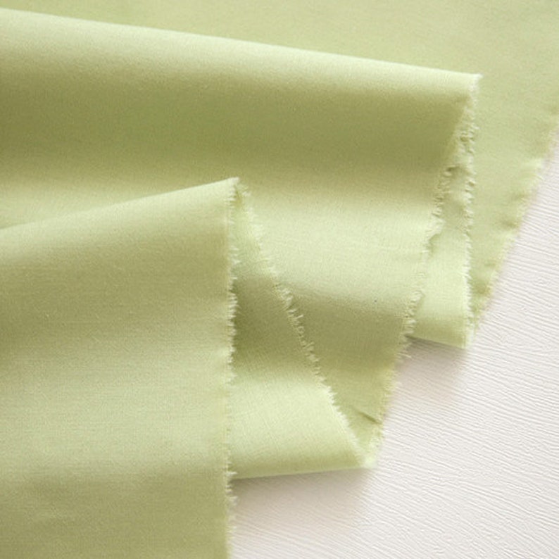 Organic Cotton Fabric by the Yard Solid Fabric 45 Wide SG Pure Organic made in Korea Laceking image 6