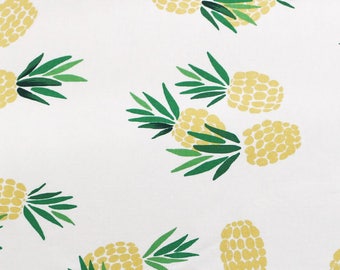 Cotton Fabric Pineapple Fabric by the Yard 44" Wide Cozy Pineapple