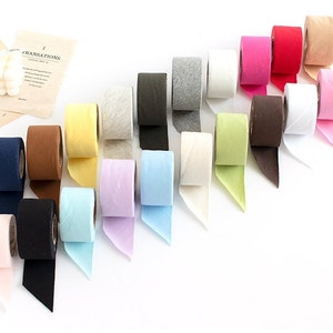 Premium Quality 7yds Bias Tape single daimaru Knit bias Cotton trim 40mm Solid bias single fold made in Korea