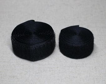 Hook and loop sew on FASTENER TAPE 25mm wide 20yard Black laceking2013