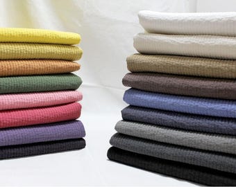 Double-Sided Pre-Quilted Fabric, 53-Inch Wide Solid Korean 7mm Stripe by the Yard
