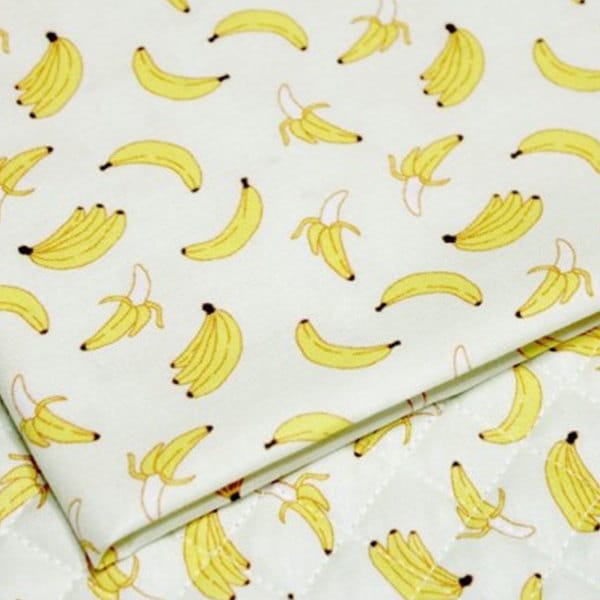 Banana Pattern Faux Leather Sheet/printed Faux Leather for 