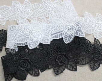 14y Broderie Anglaise Embroidery Tulle eyelet lace trim 4.5cm YH822 laceking2013