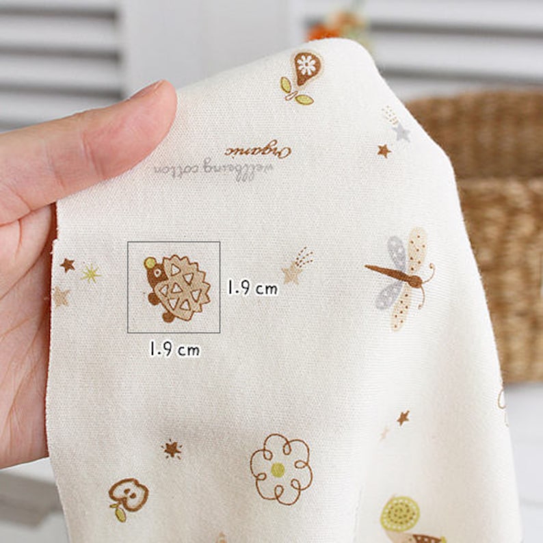 Baby Organic Cotton Knit Double Fabric by the Yard 61 Etsy