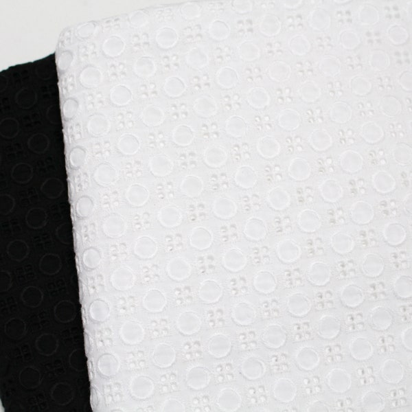 Premium Quality Half-Yard Broderie Anglaise cotton eyelet lace Fabric By the Yard 53" YH1562 laceking2013 made in Korea