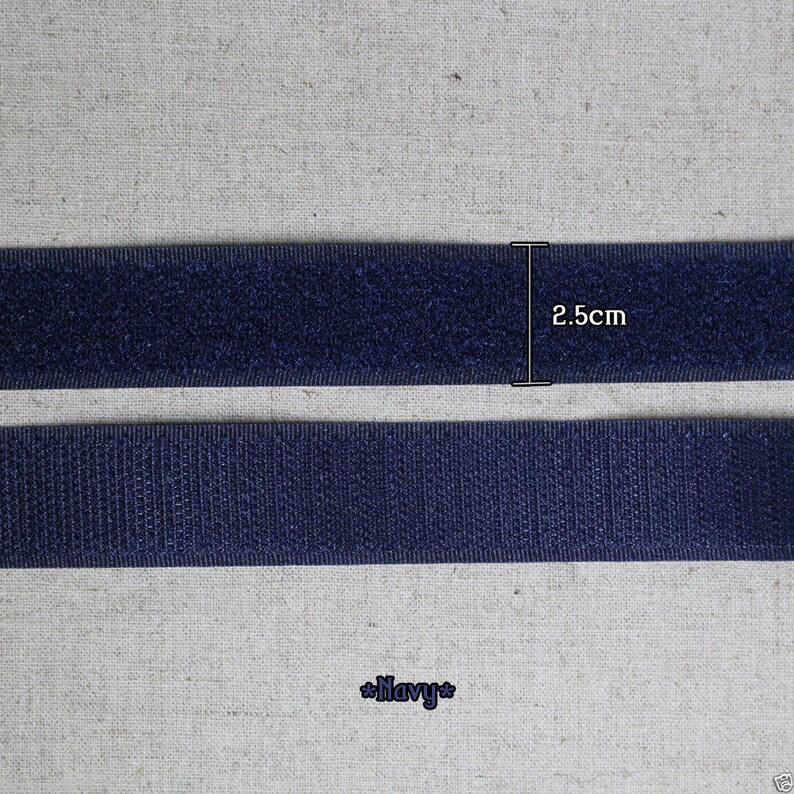 Hook and Loop Sew on FASTENER TAPE 25mm Wide 1yard 11 Colours Etsy
