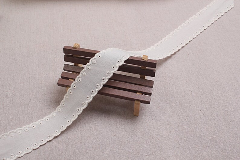 10free 4yds broderie anglaise ribbon wedding cotton eyelet  etsy