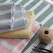 Premium Quality Cotton & Linen Mixture Stripe Fabric by the yard 55" wide Cozy Simple Stripe made in Korea