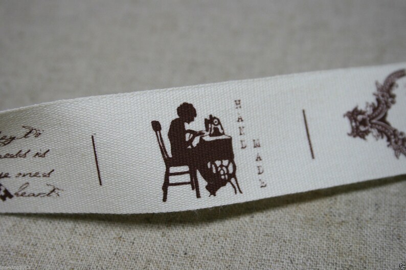 Korean Zakka Cotton 100/% Fabric Label Handmade Sewing 1y 2.5cm YH05 laceking2013