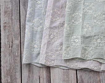 Cotton lace fabric