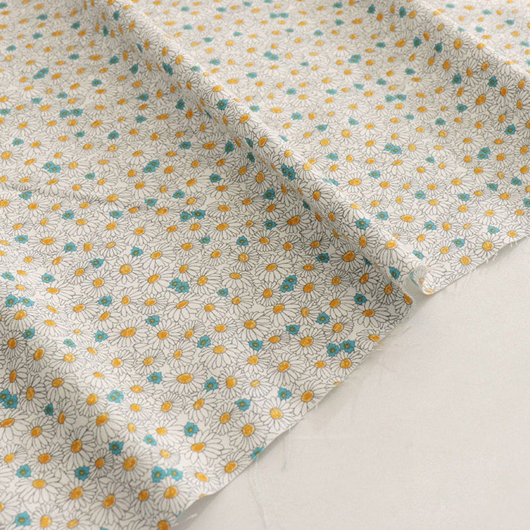 【AAKE】DAISY COTTON PT Premium Quality Cotton Fabric by the Yard Flower Fabric 44