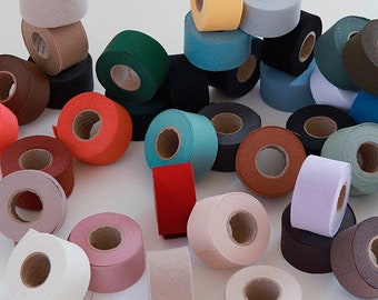 Premium Quality 10yards Roll Bias Tape Linen Cotton trim 40mm Solid mask bias 41 colors single fold SG Libre laceking2013 made in Korea