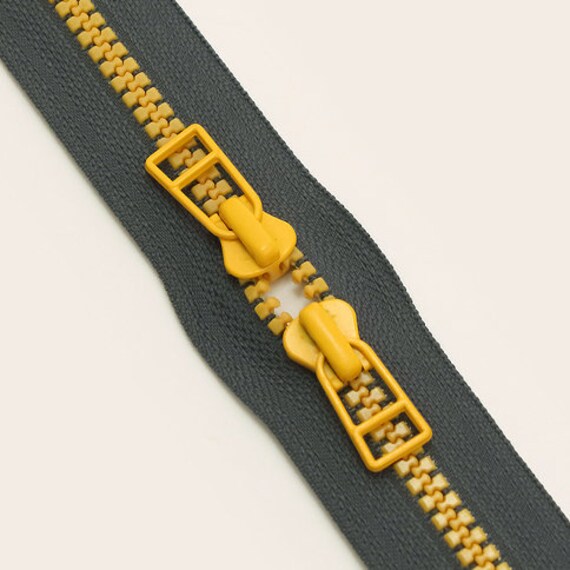 2 Voies Fermeture Éclair Plastique 5 Mm Pas Divisible Pour Vestes Poches Val Tentes étuis De