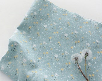 Premium Quality Dandelion pattern Cotton Fabric dandelion Flower Fabric by the Yard 44" Wide Cozy dandelion Flower made in Korea