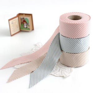 Knit Bias Tape 7 Yards 3mm Stripe Jersey Binding 4cm Wide Stretch Cotton Trim T Shirt Neck Binding Made in Korea