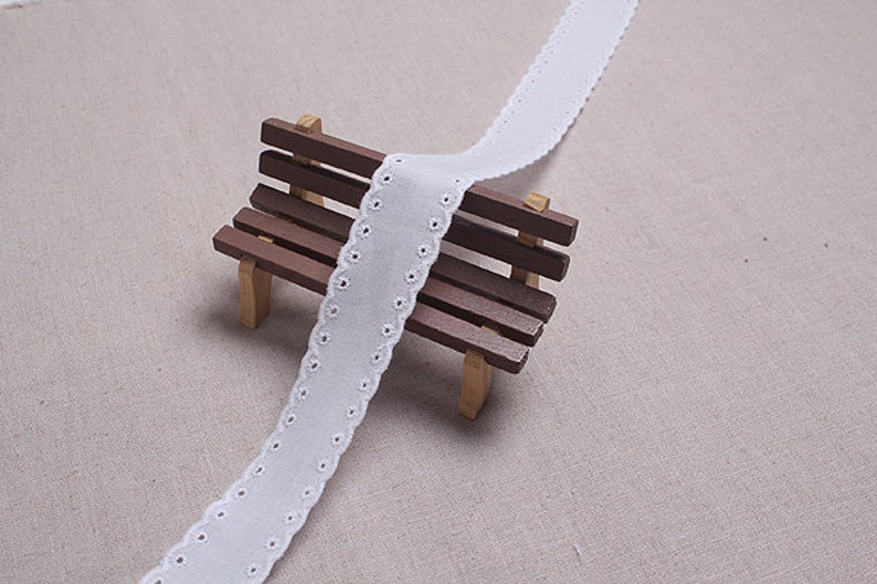 10free 4yds broderie anglaise ribbon wedding cotton eyelet  etsy