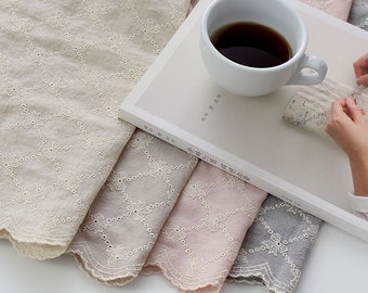 Cotton lace fabric
