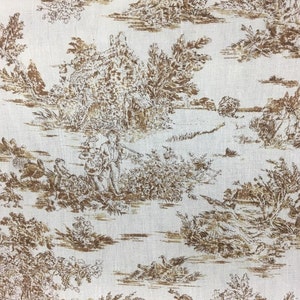 Premium Quality Linen Fabric by the yard Vintage Fabric 6 Color Chinoiserie Pattern 55 Cozy Romance Famous Painting Fabric made in Korea Beige