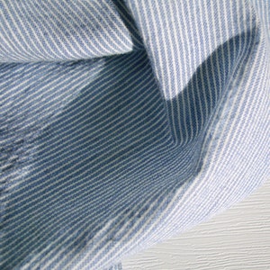 Cotton Fabric Washed Yarn Dyed Stripe by the yards 44 Cozy Yarn Dyed Stripe made in Korea image 5