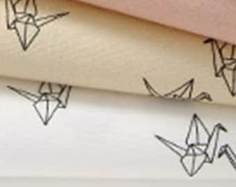 Cotton Fabric Crane Fabric by the Yard 44" Wide SY Paper crane made in Korea