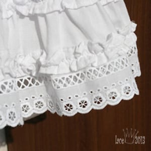 14Yds Broderie Anglaise Eyelet cotton lace trim 2"(5cm) YH1295 laceking2013 made in Korea